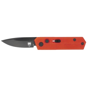 COBRATEC STINGER FOLDER 1.9" - RED/BLACK D2 BLADE SD BUTTON