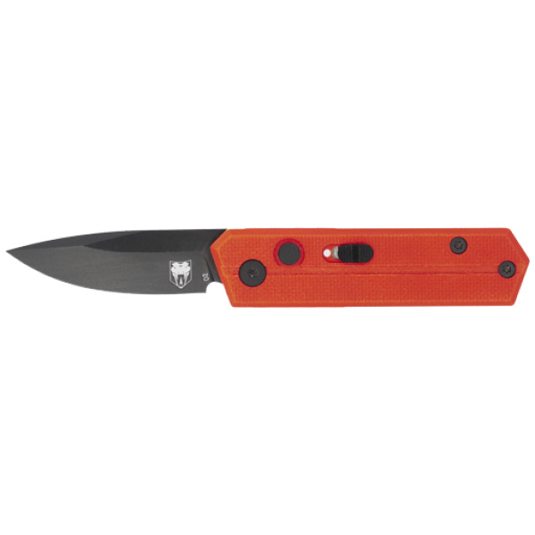 COBRATEC STINGER FOLDER 1.9" - RED/BLACK D2 BLADE SD BUTTON