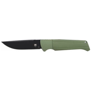 COBRATEC VIPER AUTO FOLDER - 3.12" OD GREEN/STN D2 BLK BLD