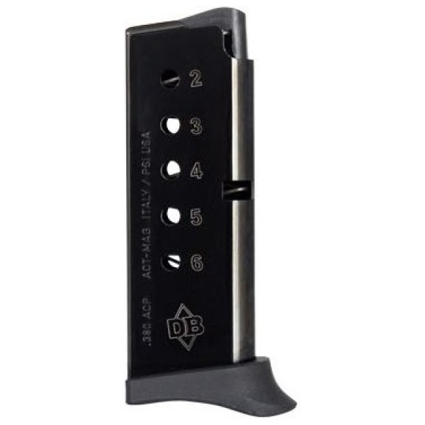 DIAMONDBACK FIREARMS MAGAZINE 380ACP 6RD W/FNGR EXT