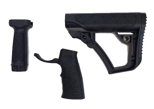 DANIEL DEFENSE STOCK/GRIP/FOREGRIP COMBO BLK