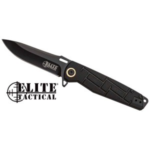 MC ELITE TACTICAL READINESS - 3.5" DROP POINT FLDR BLK/BLK