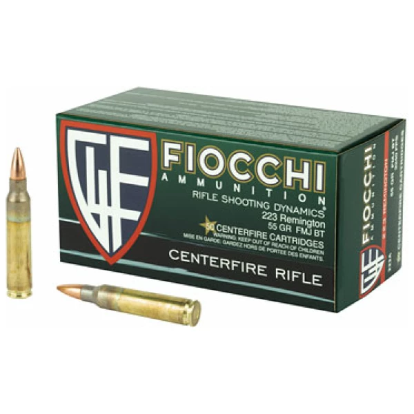 FIOCCHI 223REM 55GR FMJBT 50/1000