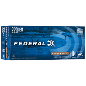 FED PWRSHK 223REM 64 GR SP 20/200