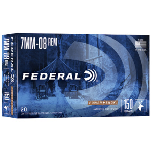 FED PWRSHK 7MM08 150GR SP 20/200