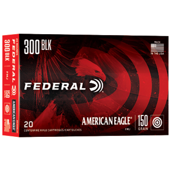FED AM EAGLE 300BLK 150GR FMJ 20/500