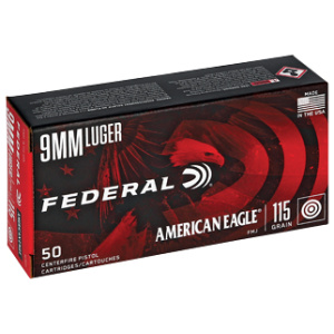 FED AM EAGLE 9MM 115GR FMJ 50/1000