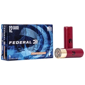 FED PWRSHK 12GA 3" MG #4 BCK 5/250