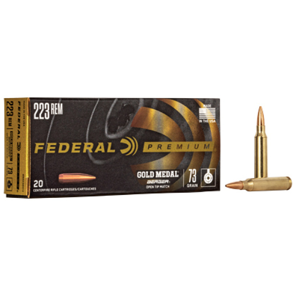 FED GOLD MDL 223REM 73GR BERGER 20