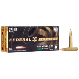 FED GOLD MDL 223REM 77GR BTHP 20/200