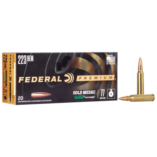 FED GOLD MDL 223REM 77GR BTHP 20/200
