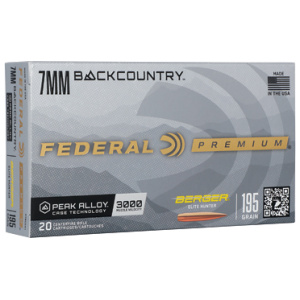 FED GLD MDL BERG 7MM BC 195GR 20/200