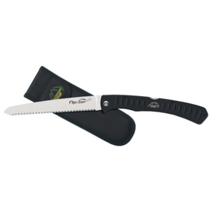 OUTDOOR EDGE FLIP N'SAW - 7" S/S BLACK W/NYLON SHEATH