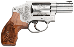 S&W 640 357 2.125" FS 5-SHOT - SS MACHINE ENGRAVED W/CASE