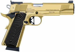 CHARLES DALY 1911 EMPIRE GRADE - 45ACP 5" FS 8RD G10 GRIP GOLD