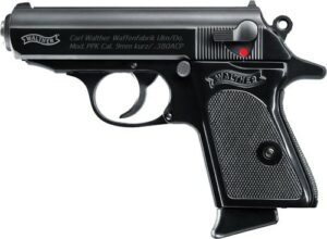 WALTHER PPK 380ACP BLUED FS - 6+1 RD BLACK SYNTHETIC GRIPS