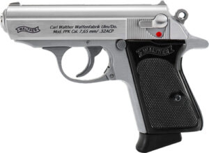 WALTHER PPK 32ACP SS FS - 6+1 RD BLACK SYNTHETIC GRIPS