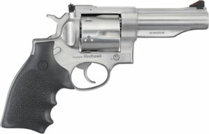 RUGER REDHAWK 44 REM MAG 4.2" - STAINLESS RUBBER ADJUSTABLE