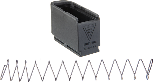 GHOST MOAB MAG EXTENSION FOR - GLOCK 43X48 PLUS 4 RNDS BLACK