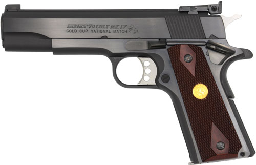 COLT GOLD CUP NATIONAL MATCH - 9MM 5" 8RD SERIES 70 BLUED