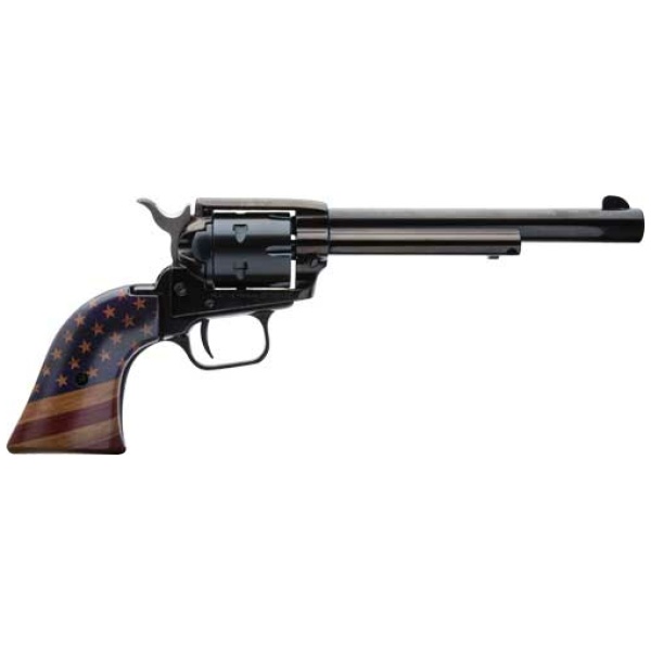 HERITAGE 22LR 6.5" FS BLUED - USA FLAG GRIP