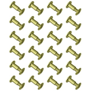 GROVTEC BRASS CHICAGO SCREWS - 24-PACK