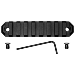 GROVTEC RAIL SECTION KEYMOD - 3.8" 9 SLOT ALUMINUM BLACK