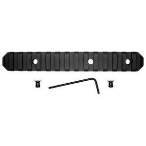GROVTEC RAIL SECTION KEYMOD - 6" 15 SLOT ALUMINUM BLACK