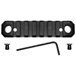 GROVTEC RAIL PUSH BUTTON BASE - KEYMOD 3.1" 5 SLOT ALUM BLACK