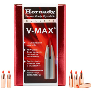 HORNADY BULLETS 17 CAL .172 - 25GR V-MAX 100CT 40BX/CS
