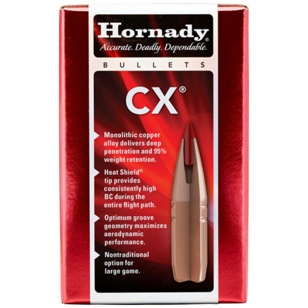 HORNADY BULLETS 22CAL .224 - 50GR CX 50CT