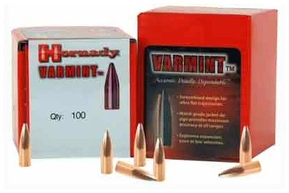 HORNADY BULLETS 22 CAL .224 - 60GR JSP 100CT 40BX/CS