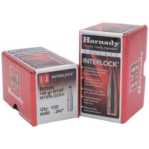 HORNADY BULLETS 6MM .243 - 100GR JSP-BT 100CT 25BX/CS