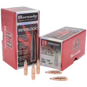 HORNADY BULLETS 25 CAL .257 - 117GR JSP-BT 100CT 25BX/CS
