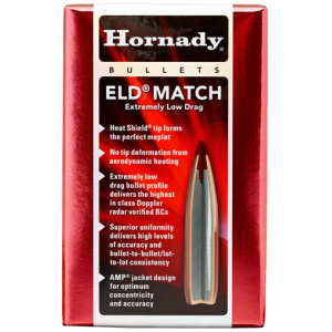 HORNADY BULLETS 25CAL .257 - 134GR. ELD MATCH 100CT