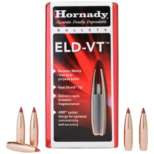 HORNADY BULLETS 6.5MM .264 - 100GR. ELD-VT 100CT 15BX/CS