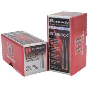 HORNADY BULLETS 270 CAL .277 - 130GR JSP 100CT 25BX/CS
