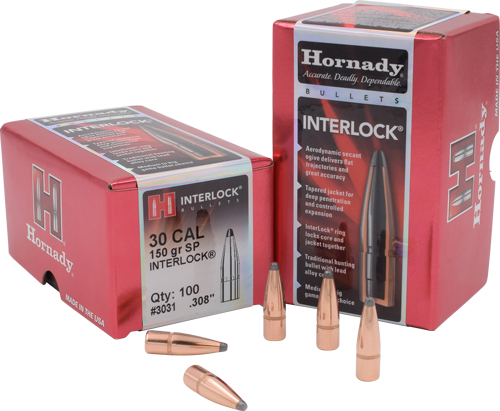 HORNADY BULLETS 30 CAL .308 - 150GR JSP 100CT 15BX/CS