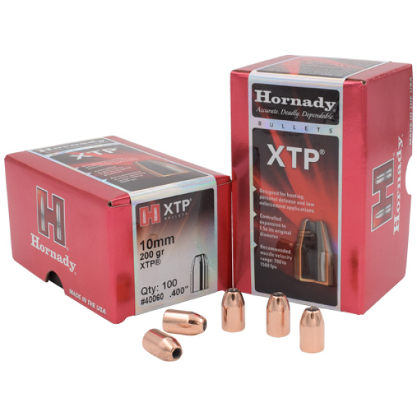 HORNADY BULLETS 10MM .400 CAL - 200GR XTP 100CT 15BX/CS