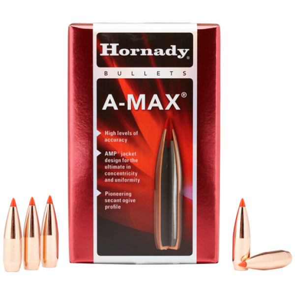 HORNADY BULLETS 50 CAL .510 - 750GR A-MAX FOR 20CT 12BX/CS