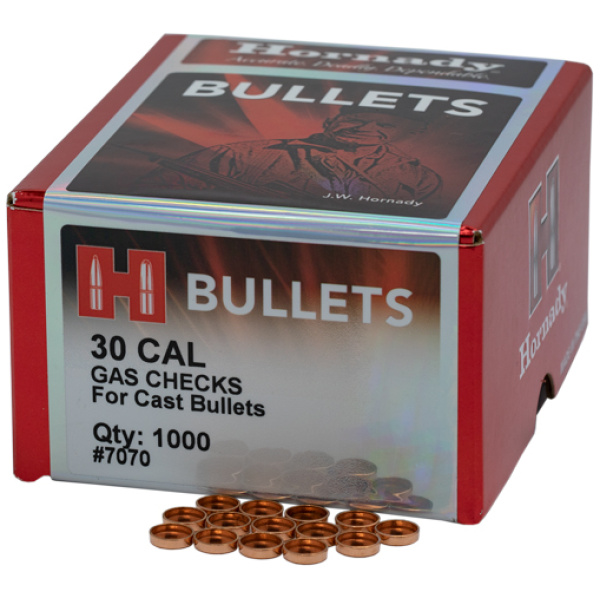 HORNADY GAS CHECKS .30 CALIBER - 1000CT 15BX/CS