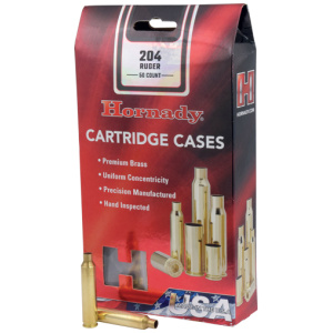 HORNADY UNPRIMED CASES - 204 RUGER 50 PACK 5PK/CS