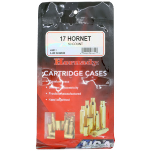 HORNADY UNPRIMED CASES 17 - HORNET 50 PACK 5PK/CS