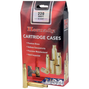HORNADY UNPRIMED CASES 220 - SWIFT 50 PACK 5PK/CS