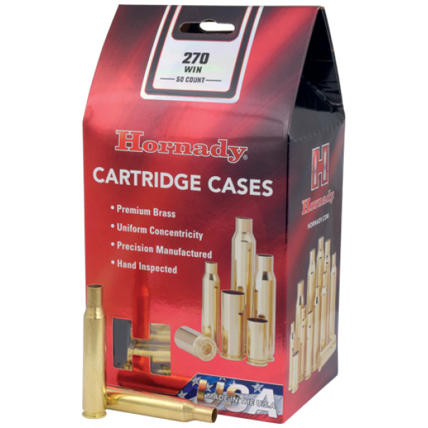 HORNADY UNPRIMED CASES 270 WIN - 50 PACK 5PK/CS