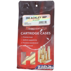HORNADY UNPRIMED CASES 280 - ACKLEY IMPROVED 50 PACK 5PK/CS