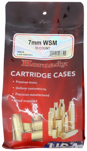 HORNADY UNPRIMED CASES 7MM WSM - 50 PACK 5PK/CS