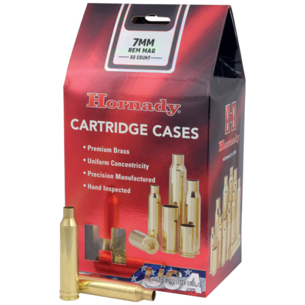 HORNADY UNPRIMED CASES 7MM REM - MAG 50 PACK 5PK/CS