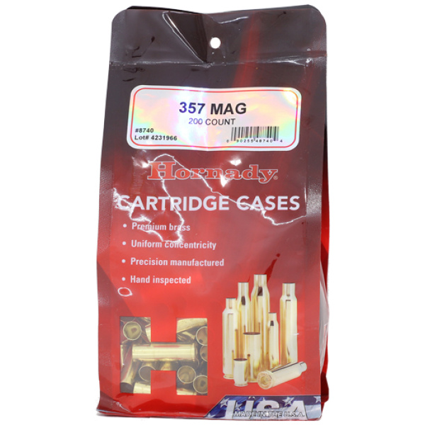 HORNADY UNPRIMED CASES 357 REM - MAG 200 PACK 5PK/CS