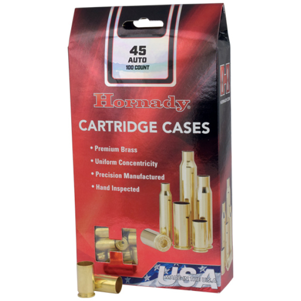 HORNADY UNPRIMED CASES 45 ACP - 100 PACK 5PK/CS